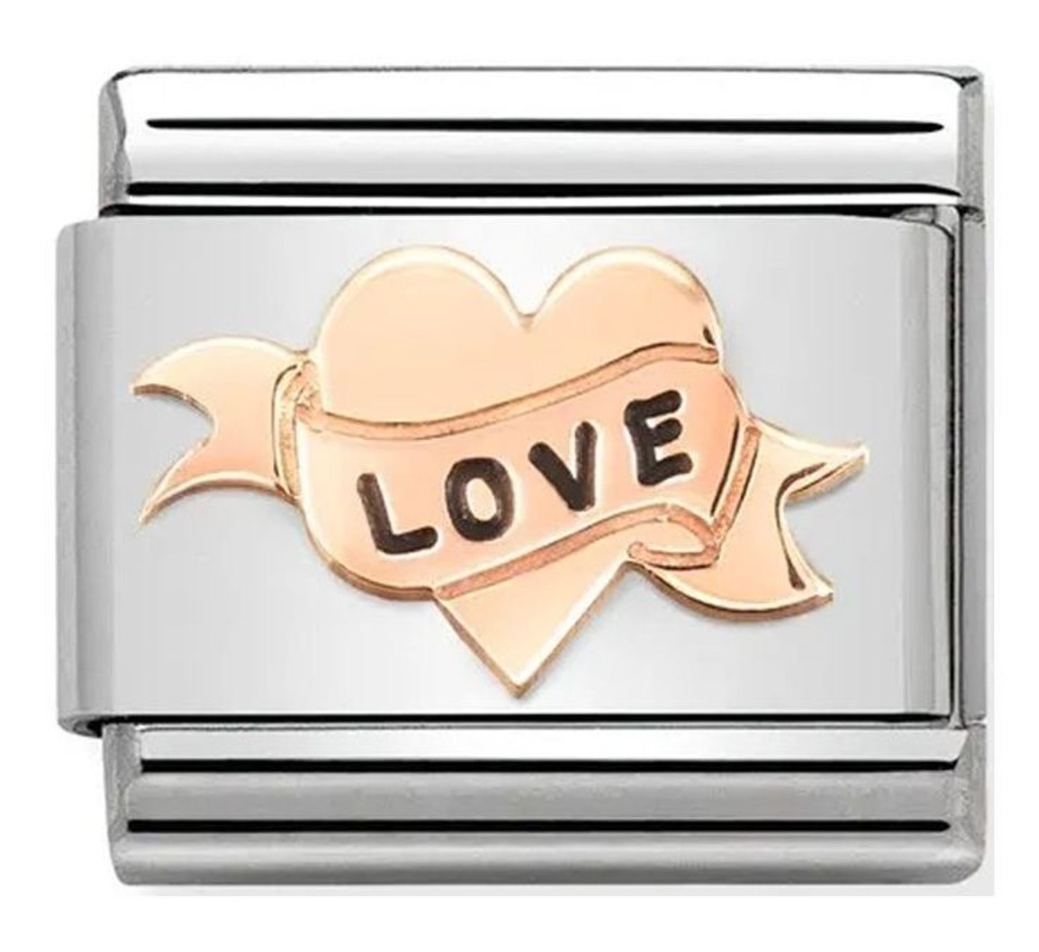 Nomination Link 9K zawieszka różowe złoto 'Serce z napisem Love' 430202 14.jpg